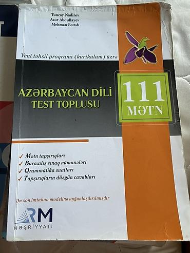 Dərs vəsaitləri və test topluları paketi 1) “Azərbaycan dili – Test