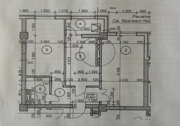 дома в оше: 2 комнаты, 61 м², Элитка, 10 этаж, ПСО (под самоотделку)