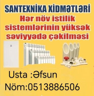 Mebel ustaları: Santexnik ustası. 6 ildən artıq təcrübə