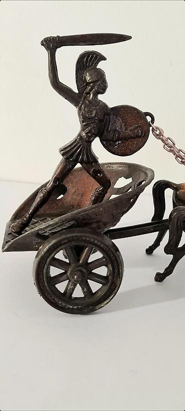 Figure: ▪︎ Prodajem staru dekorativnu metalnu (bronza) figuru-rimski ratnik u — 11