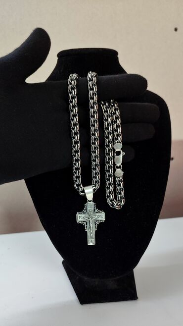 серебряный крест: Серебряная цепь с крестом. Делаю на Заказ Золотые и Серебряные