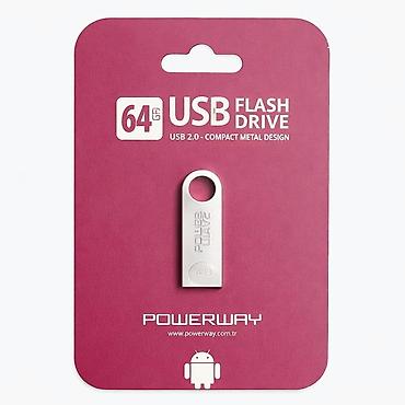 Комплектующие для ПК: 💾 Powerway 64 GB USB 2.0 Flash Yaddaş | Sürətli və Rahat Məlumat — 1