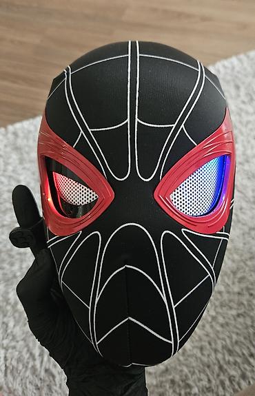 Digər aksesuarlar: 🕷️ Miles Morales (qırmızı-qara) Elektrik Spidey Maskası Realistik və — 6