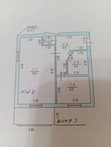 Продажа квартир: 1 комната, 36 м² — 2