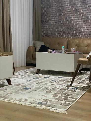 divan istikbal: Xüsusi dizayn salon mebeli dəsti - Künc divan: Qəhvəyi rəngli, yumşaq — 5