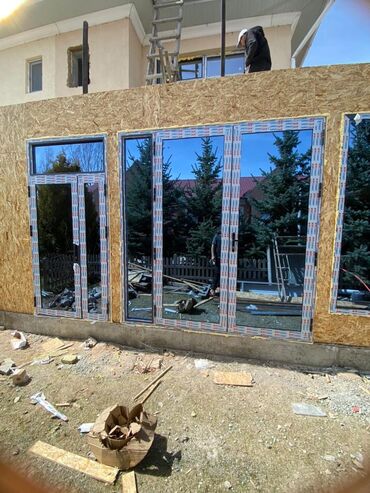 Алюминиевые окна на заказ: Алюминиевое окно на заказ, Тип окна: Витражные, Бесплатная установка, Без рассрочки — 30