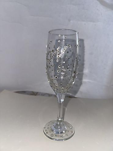 suse qab: Qədəhlər, rəng - Gümüşü, Şüşə, 2 ədədli dəst, 200 ml — 4