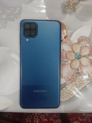 s20 ikinci el: Samsung Galaxy A12, 32 ГБ, цвет - Синий, Две SIM карты, Отпечаток пальца