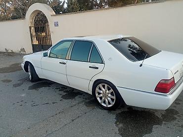 sernisin qazeli: Mercedes-Benz S-Sinif (W140) sedan, ağ rəng. - Geniş və rahat salon — 6