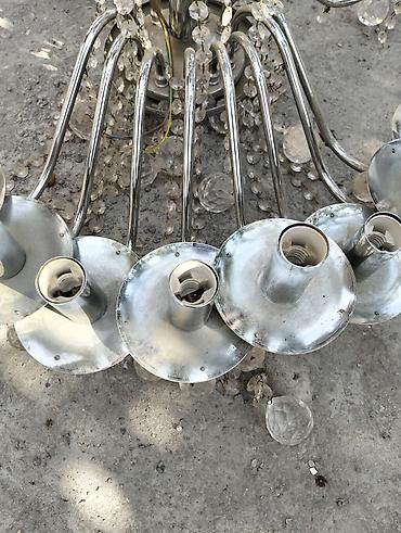 İşıqlandırma: Çılçıraq, 10 və daha çox lampa, Metal — 2