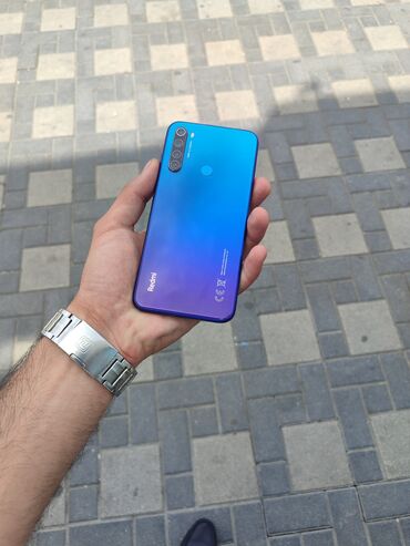 Xiaomi: Xiaomi Redmi Note 8, 64 GB, rəng - Göy, 
 Barmaq izi, Düyməli, Face ID
