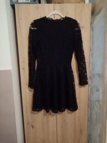 haljine za 18 rođendan: H&M M (EU 38), bоја - Tamnoplava, Drugi stil, Dugih rukava