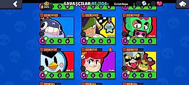 drag: Brawl Stars oyunu üçün inkişaf etmiş hesab - Kupa yolu: 54 616 (ən — 4