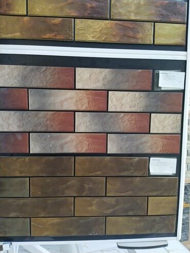 kafel metlax topdan satis: Fasad və interyer üçün dekorativ klinker/daş effektli divar kafelləri