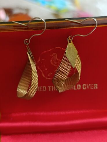 Серьги: Продаются серьги СССР первые капля бижутерия вторые камень нефрит — 3