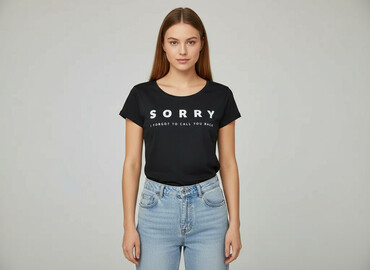 reserved t shirty z nadrukiem: Sinsay, Футболка жіноча, розмір M