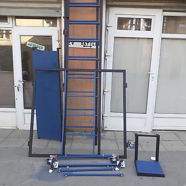 alətlər çantası: Ucu birinde nerdivan ayaq alti eni 1.60 pilekanlarin eni 50sm. Aciilib — 4