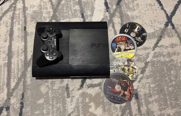 sony psp 2: Игровая приставка Sony PlayStation 3 в черном корпусе. В комплекте