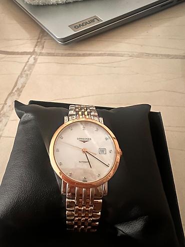 Классикалык сааттар: Классикалык сааттар саат, Longines, Швейцария, Суу өткөрбөөчү, Аялдарга, Колдонулган — 2