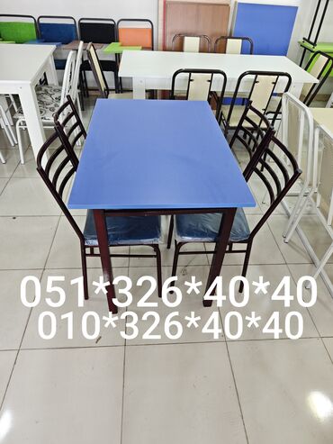 Masa və oturacaq dəstləri: Kafe, yeməkxana və ev üçün masa-stul dəstləri Məhsul təsviri: - — 2