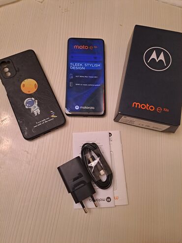 Motorola: Motorola Moto E32s, 64 GB, rəng - Boz, Barmaq izi, Sensor, İki sim kartlı