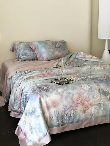 bed sheets: Постельное белье из тенселя | Премиум качество | Евро комплект — 10