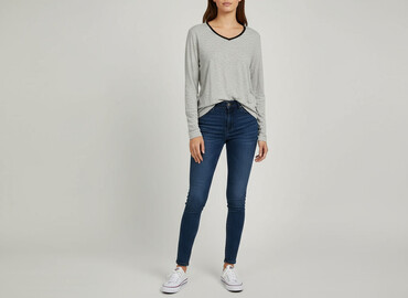 t shirty hm basic: Bluzka damska, rozmiar S