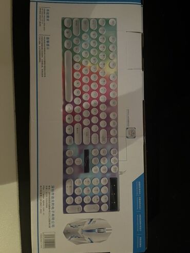 Klaviaturalar: Ağ rəngli oyun dəsti - oyun klaviaturası, oyun üçün mouse, rgb — 13