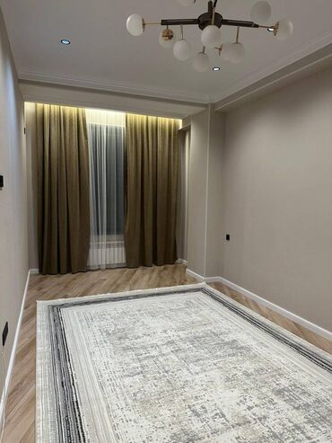 нурзаман квартира: 1 бөлмө, 43 кв. м, Элитка, 6 кабат, Евроремонт