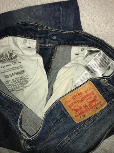 Farmerke: Original LeviS 505 farmerice 34 98% cotton 2% elastin Polustruk — 1