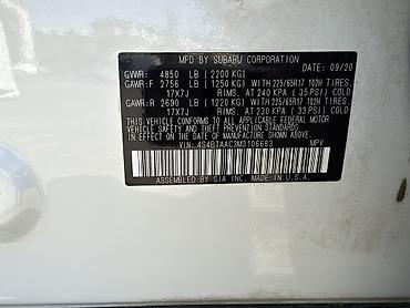 168: Subaru Outback: 2020 г., 2.5 л, Автомат, Бензин, Кроссовер — 8