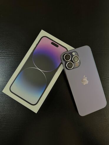 2 ci el ucuz telefonlar: IPhone 14 Pro Max, 256 GB, Deep Purple, Zəmanət, Barmaq izi, Face ID