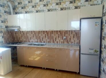 Sifarişlə mətbəx mebeli: Sifarişlə mətbəx dəsti, Özü çəkən petlələr, Mat laminat, Kredit yoxdur, Pulsuz çatdırılma — 11