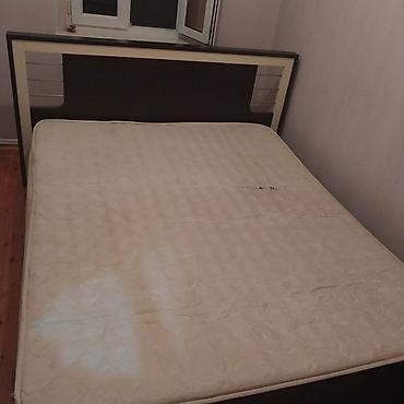 2əl mebel: İki nəfərlik yataq dəsti ölçü 160×200 matrasli real aliciya endirim — 2