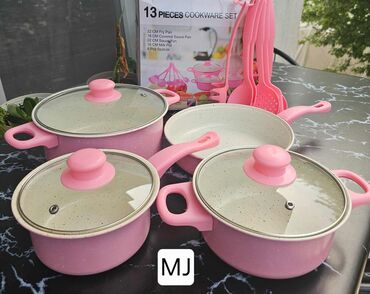 Kompleti posuđa: ŠERPE U ROZE I CRNOJ BOJI 🔥Set šerpi 13 delova🔥 3100 din . 💯💯💯 — 5