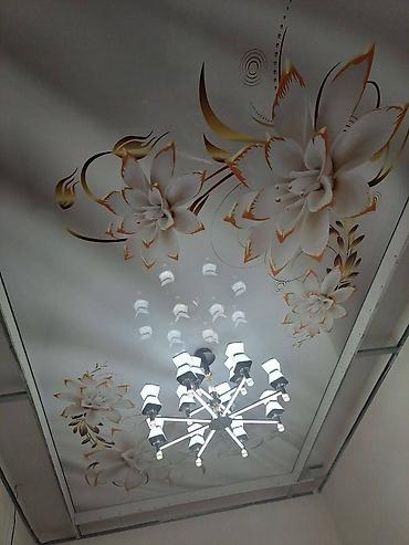 Натяжной потолок: Натяжной потолок жасайбыз тез жана сапаттуу 3D 1кв ом гланцывый 1кв — 24