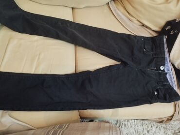 jeans salvar: Oğlan üçün gara jins şalvar 10 yaşa OKAİDİ yaxşı vəziyyətdədir