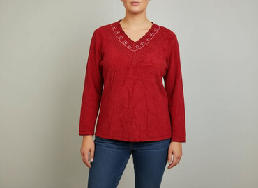 bluzki w serek plus size: FS Collection, Жіноча блуза, розмір XL