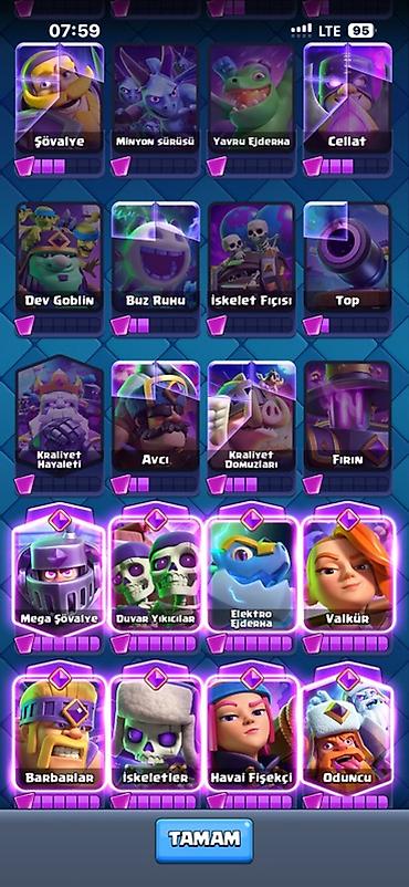 clash royale hesabı: Clash Royale hesabı – “Mirvalex” - Kral səviyyəsi: 16 (Maksimum) - — 5