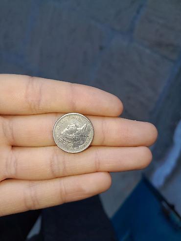 velosiped diskleri satisi: Kolleksiya üçün sikkə - Material: metal (gümüş tonlu) - Ön üz — 1