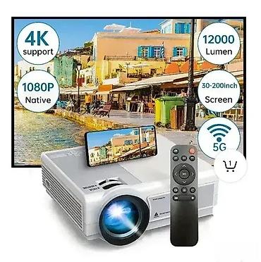 on screen 2: Bluetooth full hd projektor kućni bioskop. bluetooth full hd projektor — 1