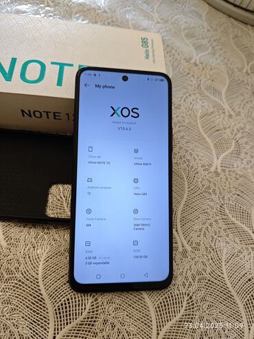 infinix smart 8 qiymeti: Infinix Note 12i, 128 GB, rəng - Qara, Sensor