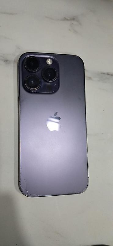 iphone u: IPhone 14 Pro, 128 GB, Deep Purple, Qırıq — 1