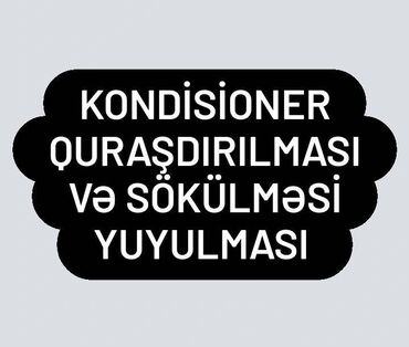 kondisioner quraşdırılması qiyməti: Təmir, Split kondisionerlər, Təmizləmə