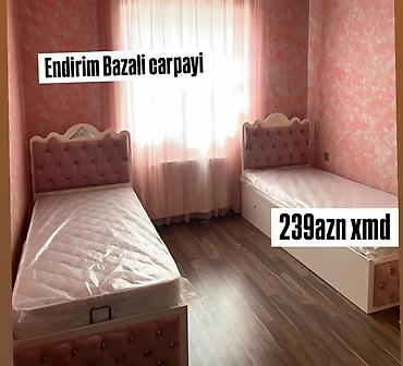 Çarpayılar: Tək nəfərlik çarpayı dəsti - Ölçü: standart tək nəfərlik (təxmini — 44