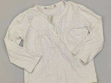 biała bluzka haft: Blouse, 3-4 years, 98-104 cm, condition - Good