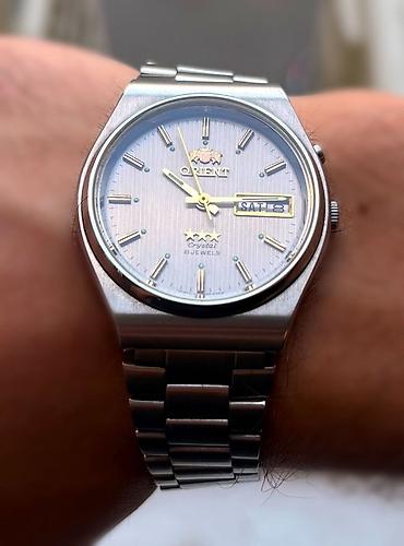 orient saat: Orient “Three Star” kişi qol saatı - Model: Orient 3-Star (korpus — 8