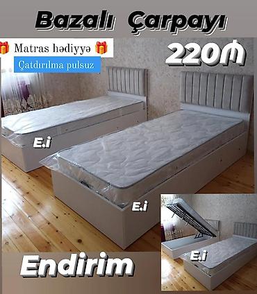 *Bazalı Çarpayı 220 AZN💥* ✔️Rəng seçimi var *🎁Matras hədiyyə* ✔️ lalafo.az -da *Bazalı Çarpayı 220 AZN💥* ✔️Rəng seçimi var *🎁Matras hədiyyə* ✔️