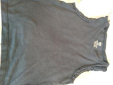 Dečija odeća: - H&M BASIC majica bez rukava, crna. Materijal: 100% organski — 1
