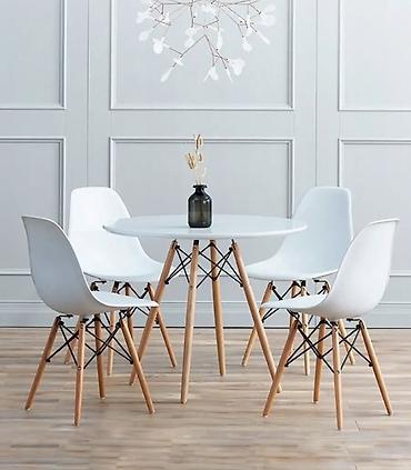 Кухонные столы и стулья: Кухонный стол и стул, Новый, Самовывоз, Платная доставка, цвет - Белый — 6